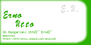 erno utto business card